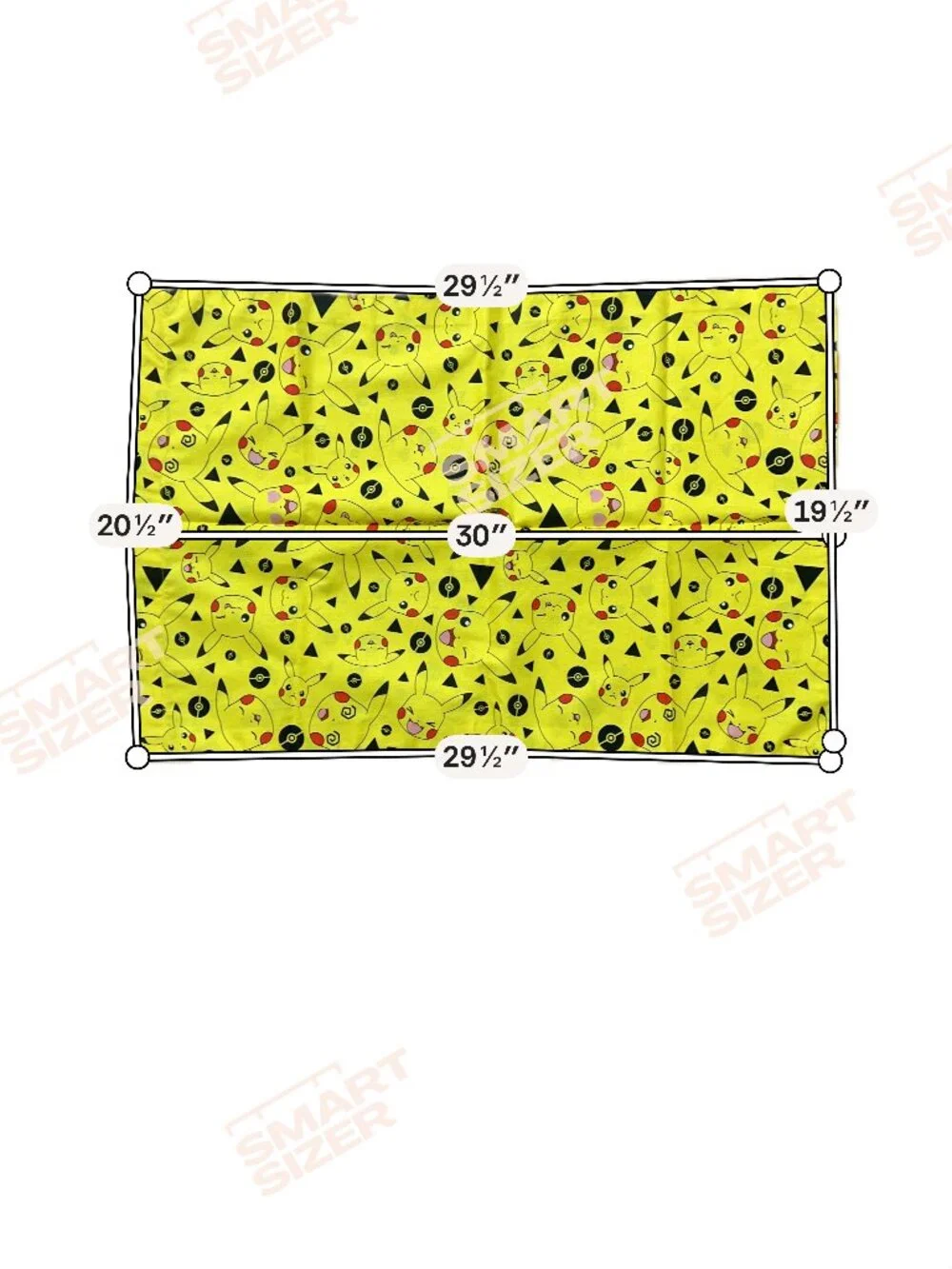 Pokémon Playtime Pikachu Yellow Cotton Fabric Poké Balls pillow case
